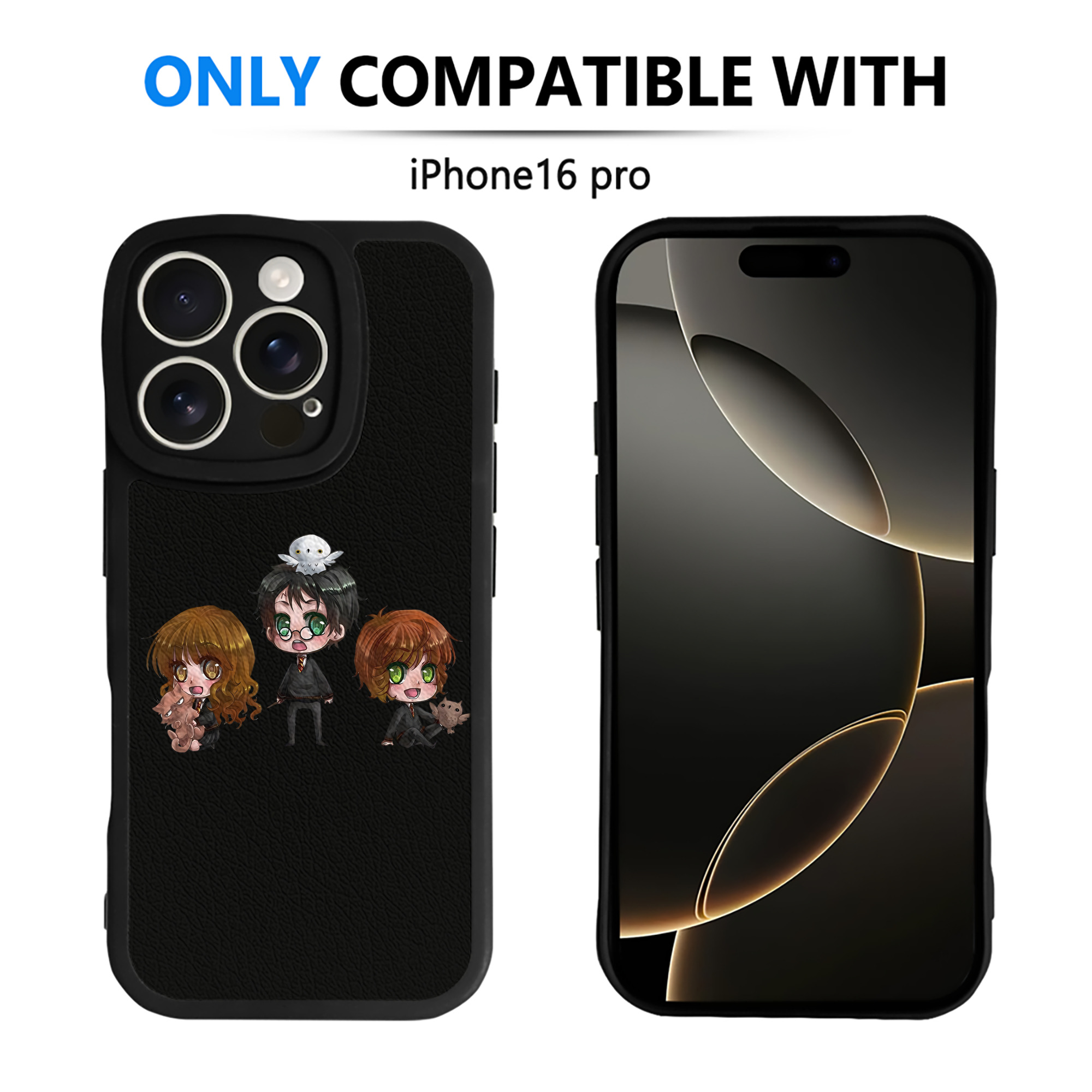 （画像用） Harry Potter ハリー・ポッターシリーズ 【iPhone 16シリーズ対応】シリコンスマホケース（レザー調） 材質：シリコン